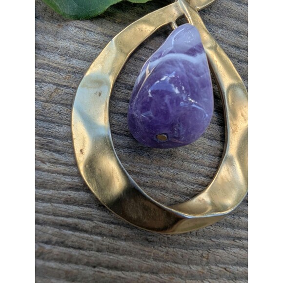 Vintage Amethyst Necklace: Mystical Bohemian Necklace - Picture 9 of 13